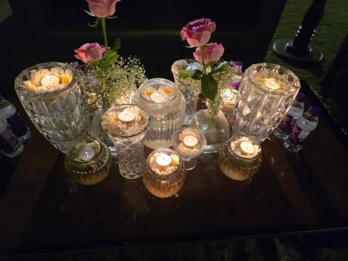 Candle centerpieces